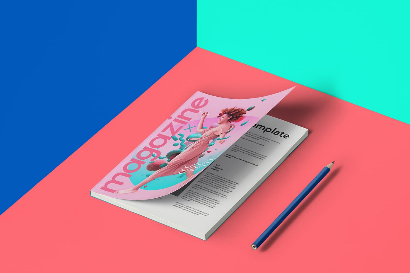 Using 3D Suprematism on a magazine