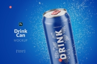Drink Can with Drops Cover