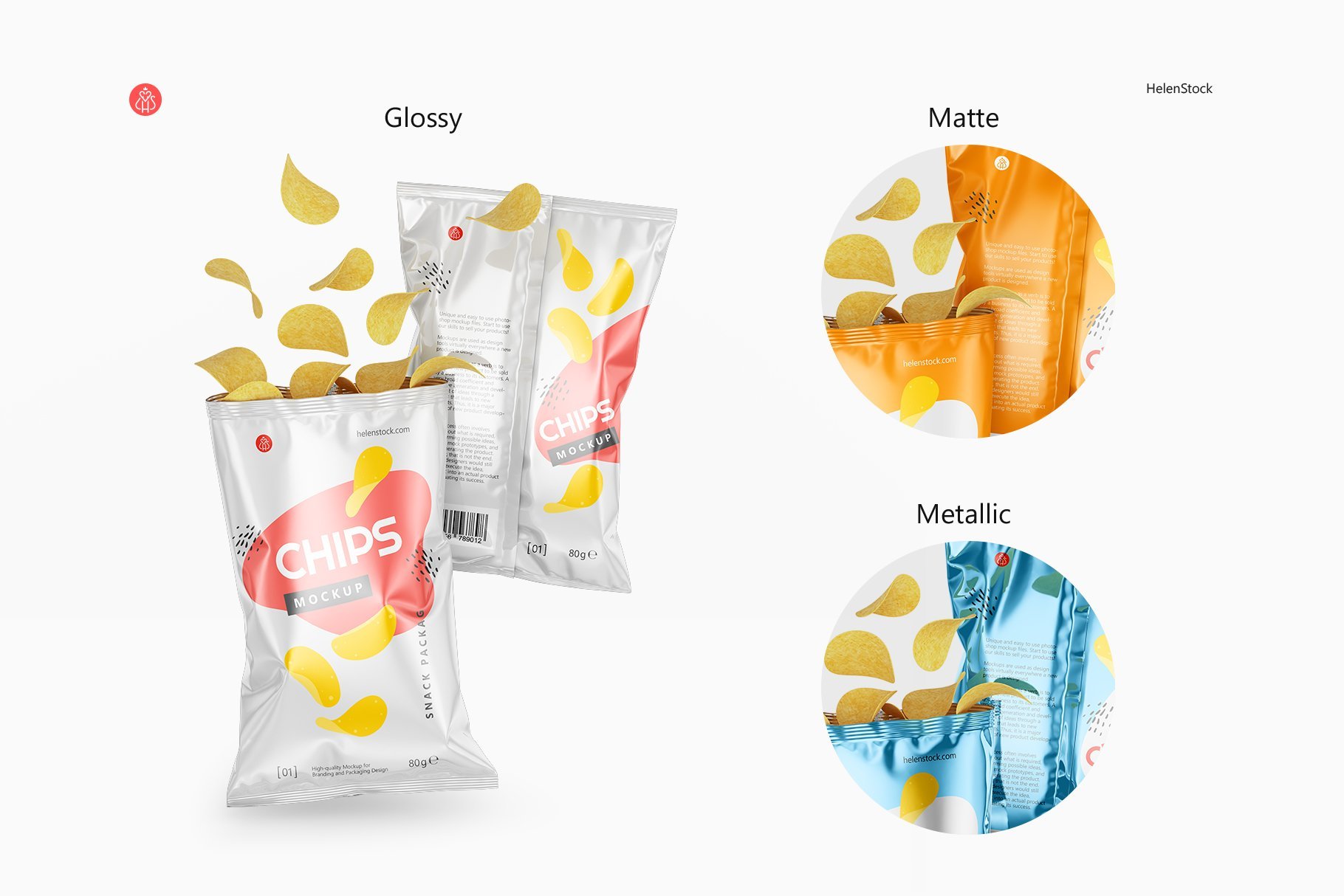 Chips Packet Mockup Collection